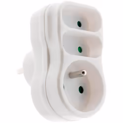 Caractéristiques de la multiprise triplite 2P 6A + 2P+T 16A façade - Zenitech : Modèle : multiprise triplite façade Couleur(s ...