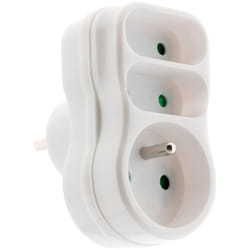 Zenitech - Triplite 1x16A + 2x6A façade - Blanc