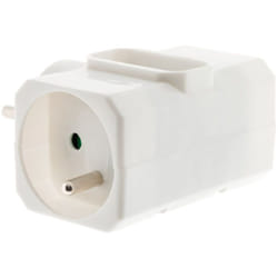 Zenitech - Triplite 2x 16a + 1x6a Latérale Blanc