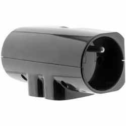 Multiprise 4 prises latérale pour TV écran plat - Quadriplite - 2x16A + 2x6A - Noir - Zenitech Nombre de prises : 4 Type de p ...