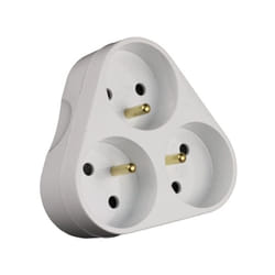 Zenitech - triplite triangulaire 16A blanc SKU-PPR-893898