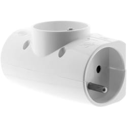 Zenitech - Multiprise 3 prises latérale - Triplite - 3x16A - Blanc