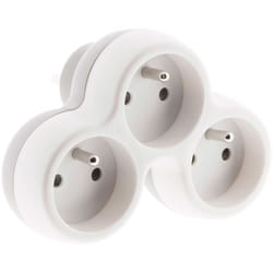 Zenitech - Triplite pour façade 3x16A - Gris et Blanc - Boléa