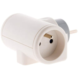Zenitech - Triplite rotative 180° 2x16A +1x6A - Blanc