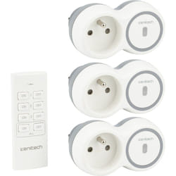 Pack de 3 prises 2300W + télécommande - Blanc - Bolea Zenitech
