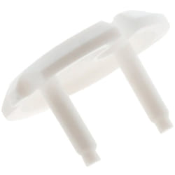 Zenitech - Lot de 3 caches prises 2 p+t + clef Blanc