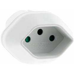 Zenitech - Adaptateur prise voyage Suisse vers France/UE - prise mâle France/UE vers prise femelle Suisse - Blanc