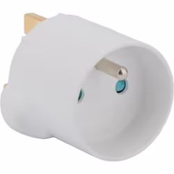 Zenitech - Adaptateur France - Royaume Uni Blanc