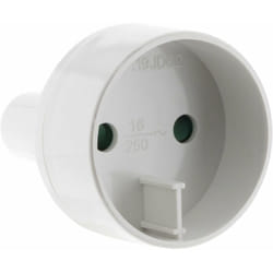 Zenitech - Adaptateur prise voyage usa vers ue - prise mâle usa vers prise femelle Europe - Blanc