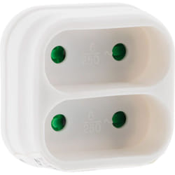 Zenitech - Biplites pour façade 2x6A - Blanc