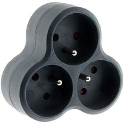 Zenitech - Triplite triangulaire 3x16A - Grise