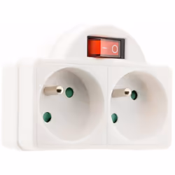 Description générale La multiprise 2 prises - Biplite - 2x16A - Interrupteur façade - Blanche de Zenitech est un accessoire p ...