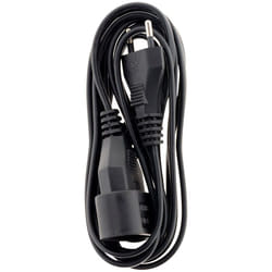 Zenitech - Prolongateur qualité HO3VVH2F 2x 0,75mm² prise 6A - Noir 3m