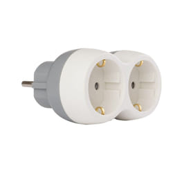 Zenitech - Biplite Schuko 16A Bolea - Blanc et Gris