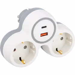 Caractéristiques de la multiprise Bolea Schuko 2x16A USB A+C - Zenitech : Modèle : multiprise Bolea Couleur(s) : blanc et gri ...