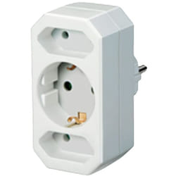 Zenitech - Triplite Schuko 2x2,5A + 1x16A - Blanc