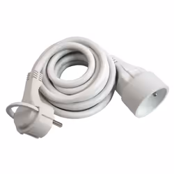 Carrefour Prol 16a Fiche Plate 3m Blc, Intérieure, Blanc, 1 sortie(s) CA, 16 A, 170 mm, 50 mm