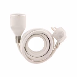 Prolongateur 16A 2P+T HO5VV-F 3G1,5mm² Blanc 10m - Zenitech Cette rallonge permet de brancher différents types d'appareils do ...