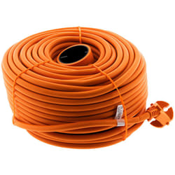 Zenitech - Rallonge Schuko 16A HO5VV-F 2x1,5mm² 50m - Orange