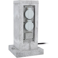 Borne pierre 2x16A + programmateur 5m - Gris Zenitech