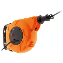 Zenitech - Enrouleur mural câble H05VV-F 3G1mm² 11m + 2m - Orange