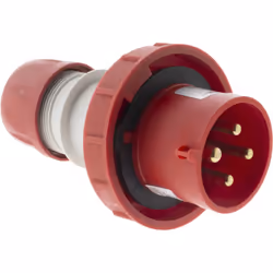Caractéristiques de la fiche mâle IEC309 3P+T 16/32A - IP67+IK08 - Zenitech : Modèle : fiche mâle IEC309 3P+T Intensité : 16/ ...