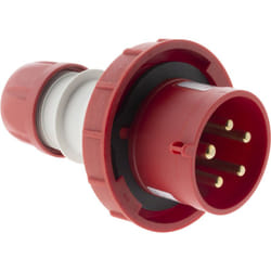 Fiche mâle IEC309 3P+N+T 32A Zenitech