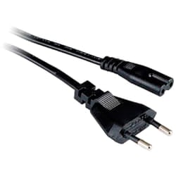Zenitech - Cordon alimentation pour radio ou tondeuse 2x 0,75A-2P- 2,5A- 500W