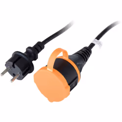 Description générale La rallonge étanche 2P H05VV-F 2x 1,5mm² de 25 mètres est conçue pour un usage extérieur, offrant une pr ...