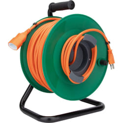 Zenitech - Enrouleur de jardin suisse T12/T13 50m - Orange/Vert