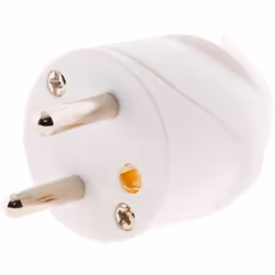 Fiche mâle coudée 16A 2P+T - Blanc - Zenitech Couleur : Blanche Convient pour câble électrique HO5VV-F 3G1/3G1,5mm² Puissance ...