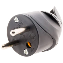 Zenitech - Fiche mâle coudée 2P+T 16A - Noir