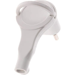Zenitech - Fiche mâle 2P 6A extraplate Blanc