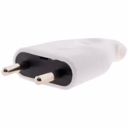 Fiche mâle 2P 6A latérale - Blanc - Zenitech Cette fiche électrique mâle sortie latérale 2P 6A de couleur blanche convient po ...