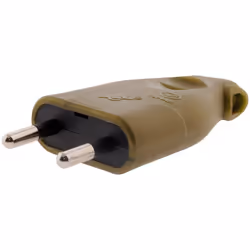 Fiche mâle 2P 6A latérale - Or - Zenitech Fiche électrique mâle sortie latérale 2P 6A Couleur : Or Convient pour câble électr ...