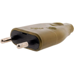 Zenitech - Fiche mâle 2P 6A - Or