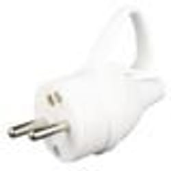 ZENITECH Fiche électrique mâle à anneau 16A 2P + T blanc