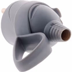 Fiche mâle anneau -16A 2P+T - Gris - Zenitech Fiche électrique mâle 2P+T 16A de couleur grise Pourvue d'un anneau Convient po ...
