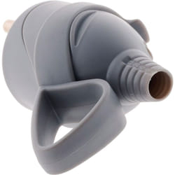 Zenitech - Fiche mâle anneau -16A 2P+T - Gris