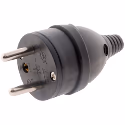 Description générale Cette fiche électrique mâle 2P+T de 16A, de couleur noire, est conçue pour une utilisation intérieure. E ...