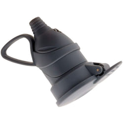 Zenitech - Fiche femelle à clapet -16A 2P+T - Gris