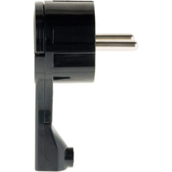 Zenitech - Fiche mâle 16A extraplate - Noire