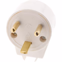 Cette fiche électrique mâle 2P+T 20A de couleur blanche avec sortie coudée permet une puissance max de 4000W sous 230V~. Cert ...