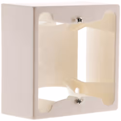 Description générale Cadre saillie 80 x 80 x 40 mm entraxe 60 mm de couleur blanche, idéal pour l'installation de prises à en ...
