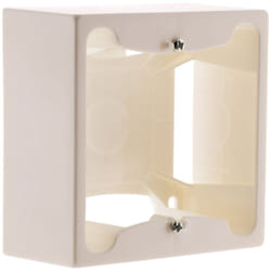Zenitech - Cadre saillie 80 x 80 x 40 entraxe 60 mm - Blanc