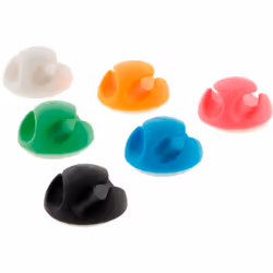 Caractéristiques du lot de 6 doubles clips pour câbles - Zenitech : Modèle : lot de 6 doubles clips pour câbles Clips double  ...