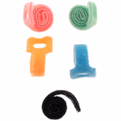 Caractéristiques du lot de rubans auto agrippants (12 cm) pour cordon ou câble - Zenitech : Modèle : lot de rubans auto agrip ...