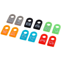 Zenitech - Lot de 12 repère câbles multicolores