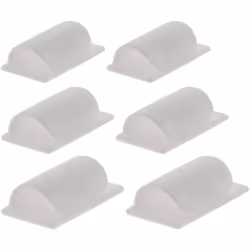 Caractéristiques du lot de 6 clips auto-collants pour câbles - Zenitech : Modèle : lot de 6 clips auto-collants pour câbles C ...