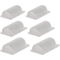 Zenitech - Lot de 6 clips larges (auto-collants) pour cordons et câbles